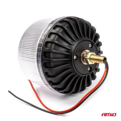 AMiO - Výstražný maják W25sb na skrutke R65 R10 24LED 12/24V IP66