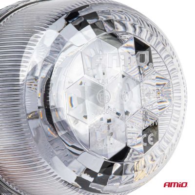 AMiO - Výstražný maják W25b 3 skrutky R65 R10 24LED 12/24V IP66