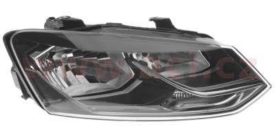 přední světlo H7+H7 (el. ovládané + motorek) Comfortline/Highline P