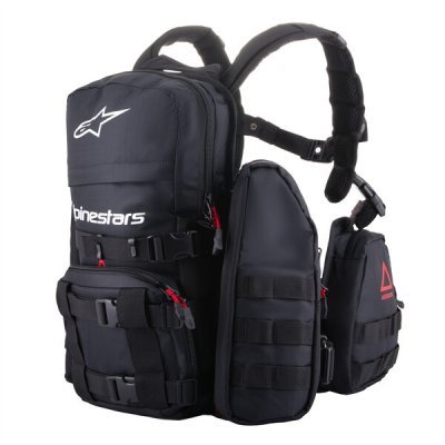 ALPINESTARS - batoh TECHDURA TACTICAL, (čierna/biela, celkový objem až 9 l)