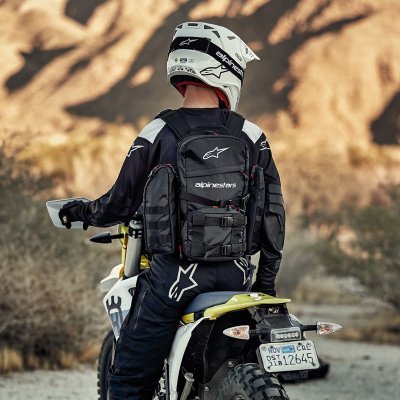 ALPINESTARS - batoh TECHDURA TACTICAL, (čierna/biela, celkový objem až 9 l)