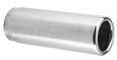 koncovka výfuku nerezová kulatá, vnitřní průměr 51 mm, průměr koncovky 57 mm, délka 165 mm FENNO