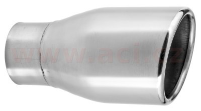 koncovka výfuku nerezová kulatá, vnitřní průměr 52 mm, průměr koncovky 80 mm, délka 152 mm FENNO