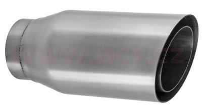 koncovka výfuku nerezová kulatá, vnitřní průměr 54 mm, průměr koncovky 76 mm, délka 165 mm FENNO