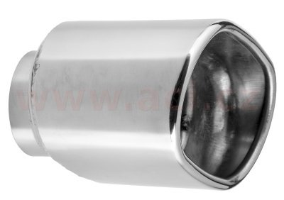 koncovka výfuku nerezová oválná, vnitřní průměr 51 mm, průměr koncovky 120x78 mm, délka 115 mm FENNO