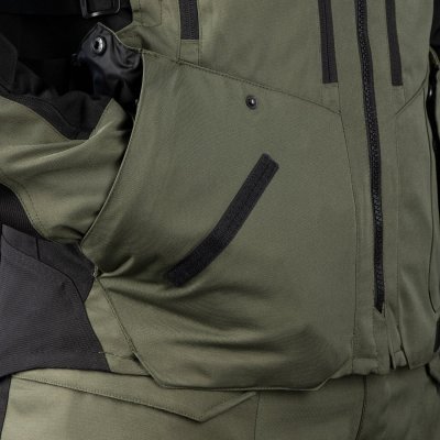 OXFORD - Bunda ROCKLAND DRY2DRY™, (zelená khaki/čierna/žltá fluo, veľ. 4XL)