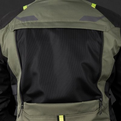 OXFORD - Bunda ROCKLAND DRY2DRY™, (zelená khaki/čierna/žltá fluo, veľ. 4XL)