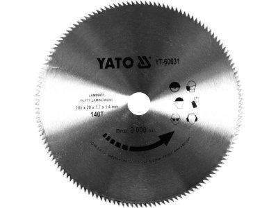 Yato - Kotúč na drevo 185x20mm 140 zubov