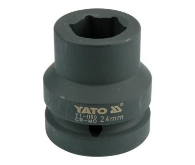 Yato - Nadstavec rázový šesťhranný krátky 1" 24mm