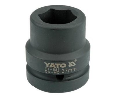 Yato - Nadstavec rázový šesťhranný krátky 1" 27mm