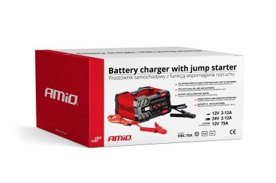 AMiO - Nabíjačka so štartovacou funkciou 12A 12/24V 75A