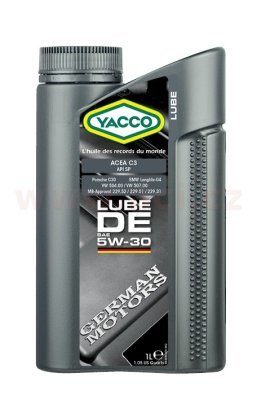 YACCO - Motorový olej LUBE DE 5W30 1L