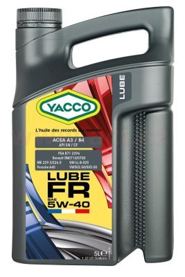 YACCO - Motorový olej LUBE FR 5W40 5L