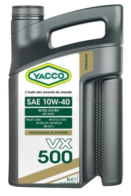 YACCO - Motorový olej VX 500 10W40 5L