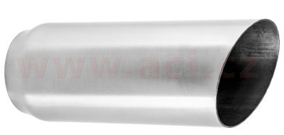 koncovka výfuku nerezová kulatá, vnitřní průměr 51 mm, průměr koncovky 63 mm, délka 165 mm FENNO