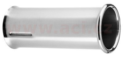 koncovka výfuku nerezová kulatá, vnitřní průměr 46 mm, průměr koncovky 60 mm, délka 130 mm FENNO