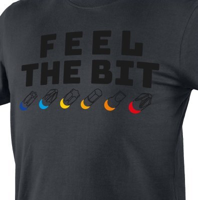 NEO - Tričko s potlačou "FEEL THE BIT" veľ. XL
