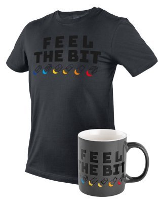 NEO - Tričko s potlačou "FEEL THE BIT" veľ. XXL