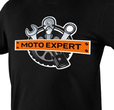 NEO - Tričko s potlačou "MOTO Expert" veľ. M