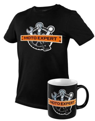 NEO - Tričko s potlačou "MOTO Expert" veľ. XXL