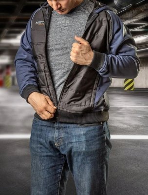 NEO - Prešívaná pracovná bunda s kapucňou veľ. XL