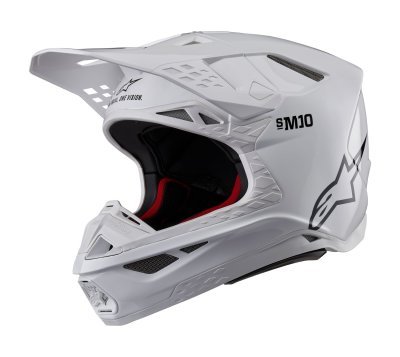 ALPINESTARS - prilba SUPERTECH S-M10 SOLID, (biela, veľ. S)