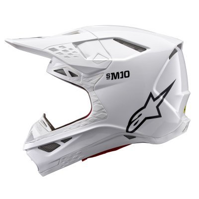 ALPINESTARS - prilba SUPERTECH S-M10 SOLID, (biela, veľ. S)
