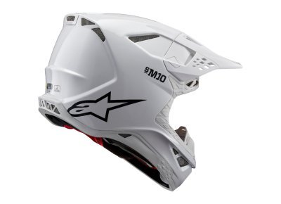 ALPINESTARS - prilba SUPERTECH S-M10 SOLID, (biela, veľ. S)