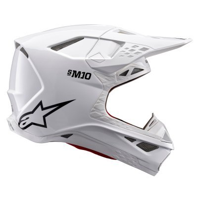 ALPINESTARS - prilba SUPERTECH S-M10 SOLID, (biela, veľ. S)