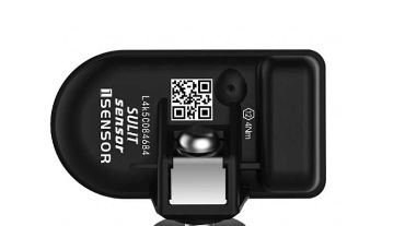 Ventil s TPMS senzorom UNI 433 + 315 MHz Black Metal