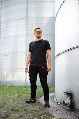 NEO - Pracovné nohavice DENIM čierne veľ. XL