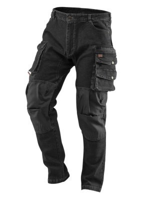 NEO - Pracovné nohavice DENIM čierne veľ. XXL