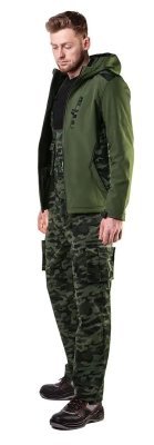 NEO - Pracovné zelené maskáčové nohavice na traky CAMO veľ. XL