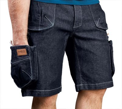 NEO - krátke pracovné nohavice DENIM vel. M