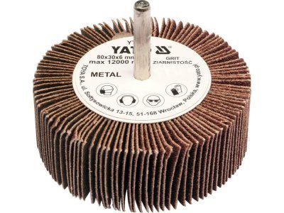 Yato - Kotúč lamelový radiálny 80 x 30 x 6mm P100