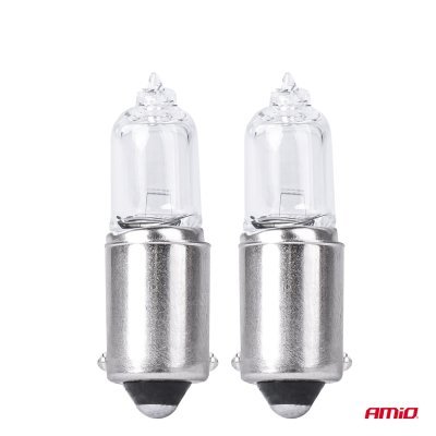 AMiO - Halogénové žiarovky H5W 12V 5W BAX9S white 2ks blister