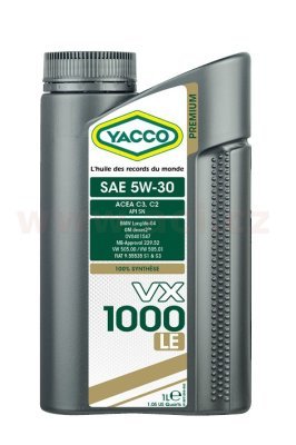 YACCO - Motorový olej VX 1000 LE 5W30 1L