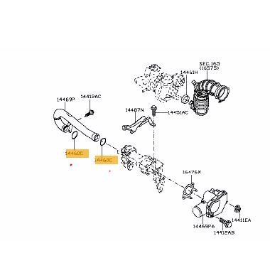 OEM NISSAN - Tesniace potrubie RENAULT CLIO 98- 2130600QAB