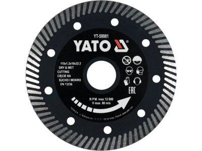 Yato - Diamantový kotúč na železobetón, žulu 115 x 22.2 x 1.3mm