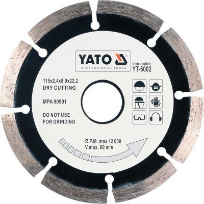Yato - Kotúč rezný diamantový 115 x 22.2 x 2.1mm