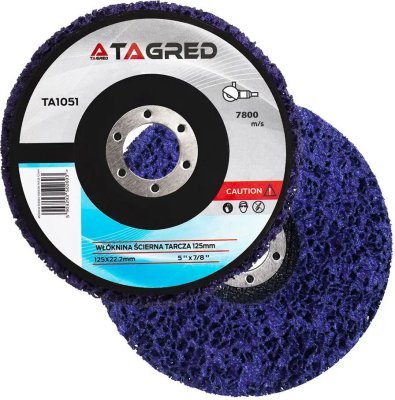 Tagred - Brúsny kotúč, netkaná textília, stredne tvrdý 125 x 14mm