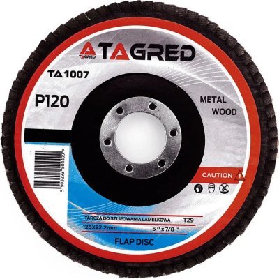 Tagred - Lamelový kotúč na brúsenie 125 x 2.23mm P120
