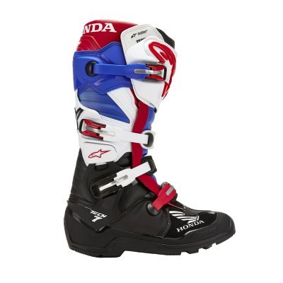 ALPINESTARS - Topánky TECH 7 Enduro DRYSTAR HONDA kolekcia, (čierna/biela/modrá/červená, veľ. 45.5)