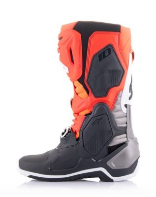 ALPINESTARS - Topánky TECH 10, (oranžová/žltá/fialová/biela/čierna, veľ. 45.5)