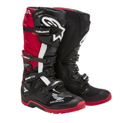 ALPINESTARS - Topánky TECH 7 Enduro DRYSTAR HONDA kolekcia, (čierna/červená, veľ. 44.5)