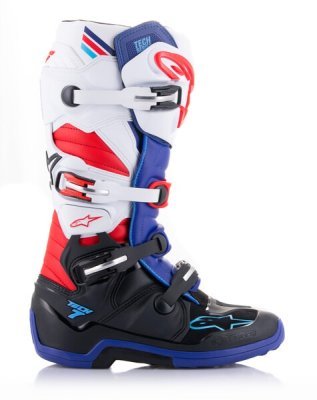 ALPINESTARS - Topánky TECH 7, (čierna/tmavo modrá/červená/biela, veľ. 39)