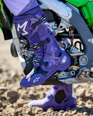 ALPINESTARS - Topánky TECH 10, (fialová/čierna/biela, veľ. 45.5)