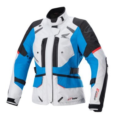 ALPINESTARS - Bunda STELLA ANDES DRYSTAR HONDA kolekcia, TECH-AIR 5 kompatibilná, (svetlo šedá/čierna/modrá/červená, veľ. S)