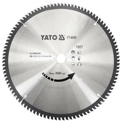 Yato - Pílový kotúč na hliník 350x30mm 100 zubov