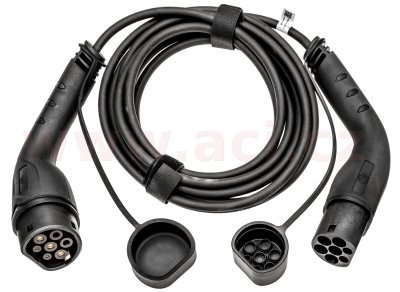 nabíjecí kabel pro EV, Typ 2 / Typ 2, 32 A / 22 kW, 3 fáze, 480 V, délka 6 m, HELLA